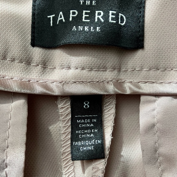 White House Black Market Blush Tapered Ankle Pants Size 8 - Picture 6 of 9